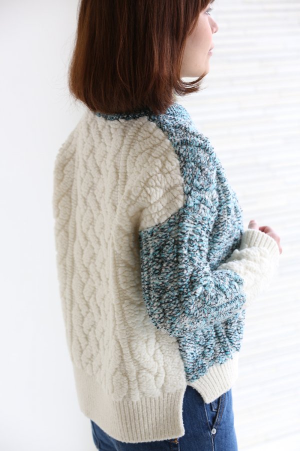 Coohem(コーヘン) PILE ALAN KNIT P/O アランニットプルオーバー【10