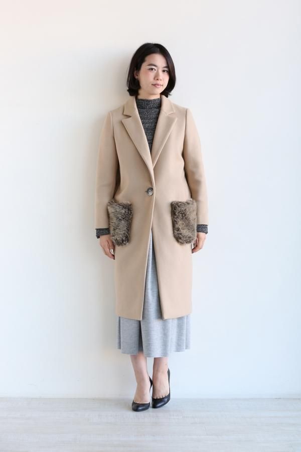 OHGA オーガ PON PON COAT ポンポンコート ohga オーガ PON PON COAT ポンポンコート ホワイト 美品