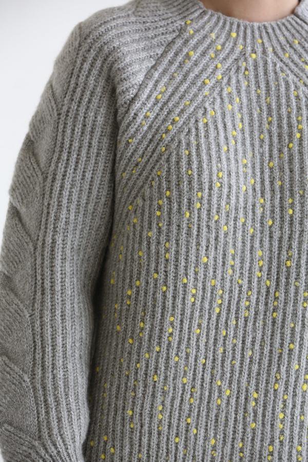 Coohem(コーヘン) PONPON KNIT P/O【10-164-041】GREY - YAMAROKU ...