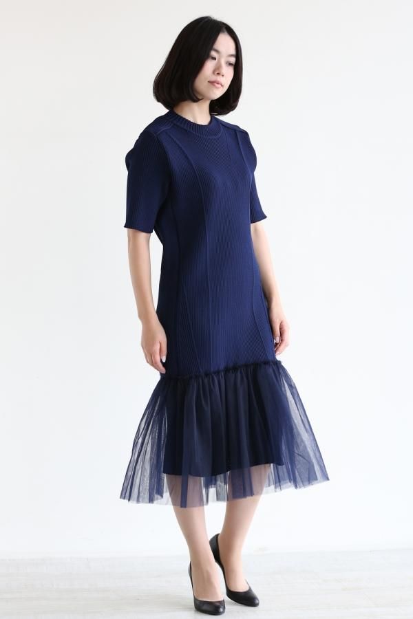 AKIRA NAKA(アキラナカ) Elisabeth dress チュールニットワンピース 