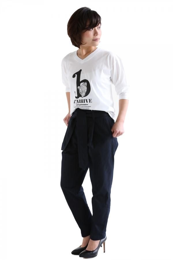 TOMORROWLAND MACPHEE(マカフィ) RUBBED TWILL タックテーパード
