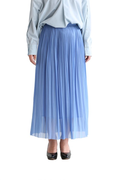SACRA(サクラ) AIRLY CRYSTAL プリーツスカート【SH217121】blue
