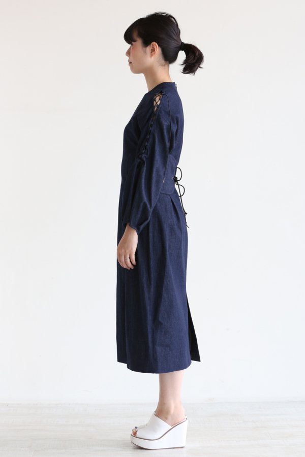 muller of yoshiokubo(ミュラーオブヨシオクボ) Lace up dress デニム