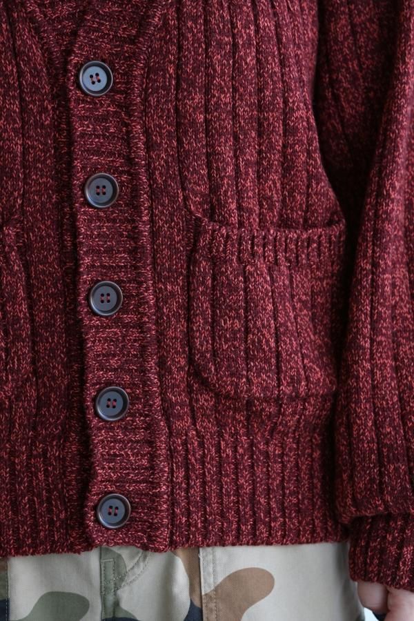 unfil（アンフィル）merino wool ribbed cardigan【OSFL-UW116
