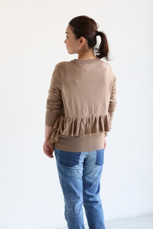 Kaon(カオン) Tres Wool Knit Cardigan フリルカーディガン