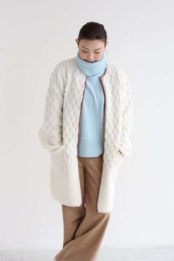 COOHEM(コーヘン) PILE ARAN KNIT COAT【10-174-038】 - YAMAROKU