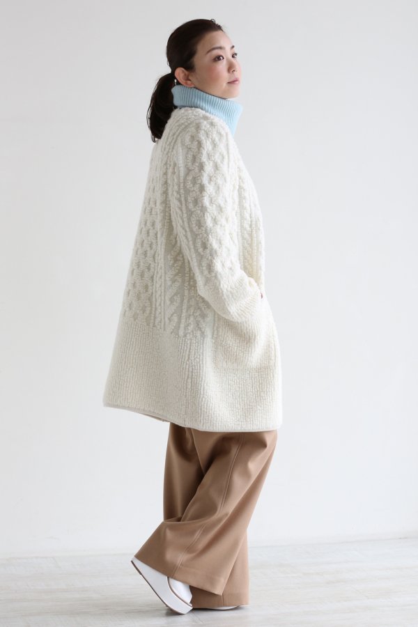 COOHEM(コーヘン) PILE ARAN KNIT COAT【10-174-038】 - YAMAROKU