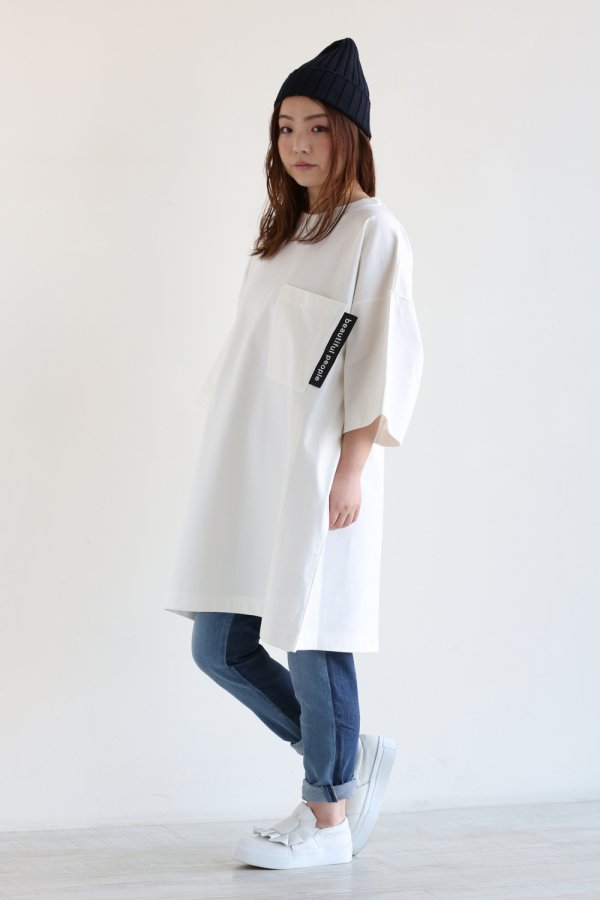 beautiful people(ビューティフルピープル) cotton jersey big T-dress