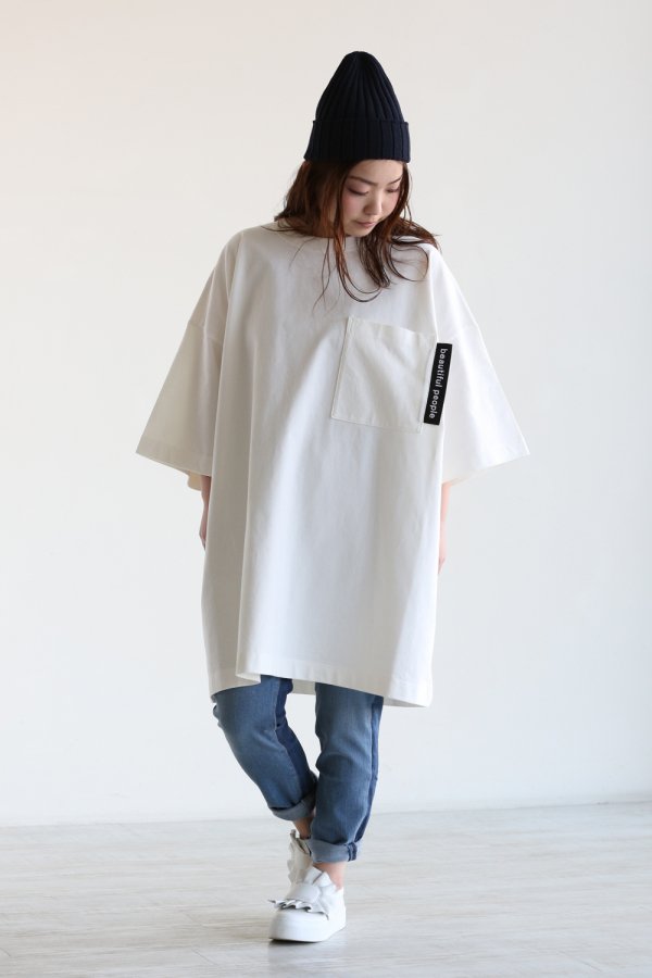 beautiful people(ビューティフルピープル) cotton jersey big T-dress