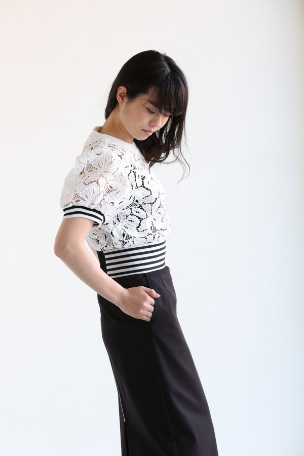 BORDERS at BALCONY(ボーダーズアットバルコニー) LACE TOP【BD1811-3N