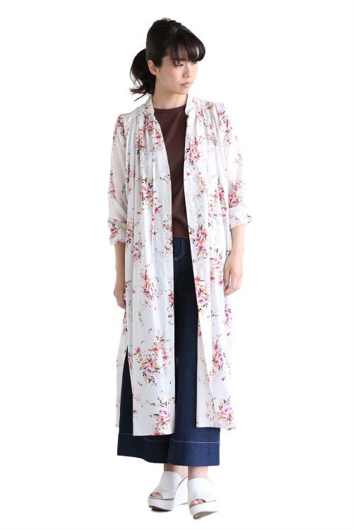 SACRA(サクラ) MULTI FLOWER ガウン【118200031】OFF WHITE - YAMAROKU