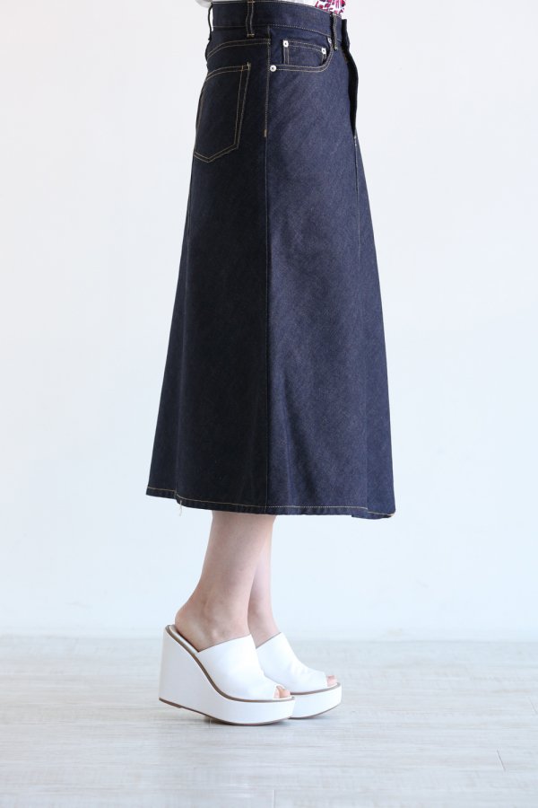 beautiful people(ビューティフルピープル) iregular hem A-line skirt 