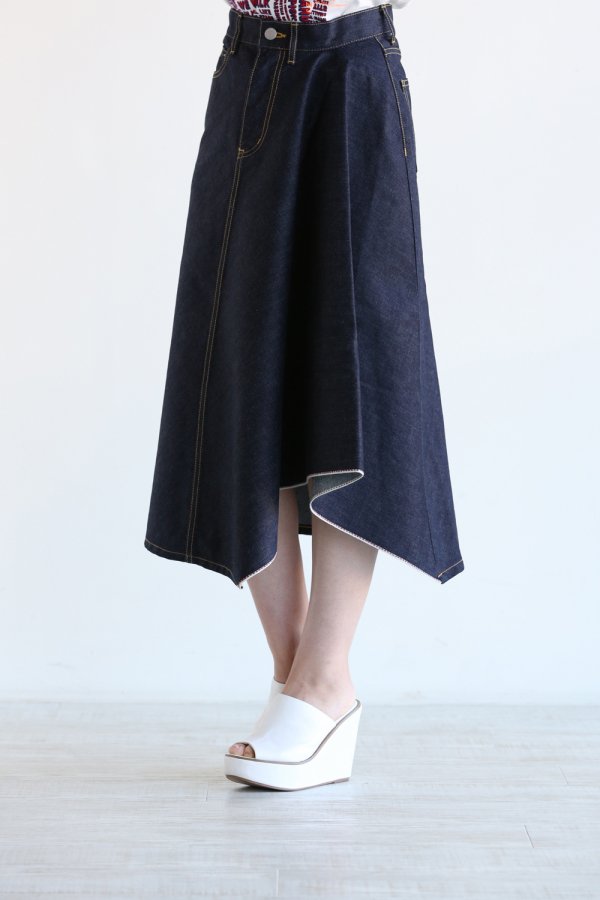 beautiful people(ビューティフルピープル) iregular hem A-line skirt