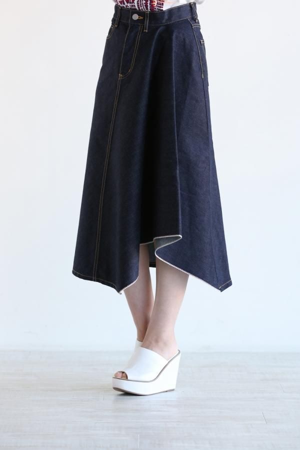 beautiful people(ビューティフルピープル) iregular hem A-line skirt 