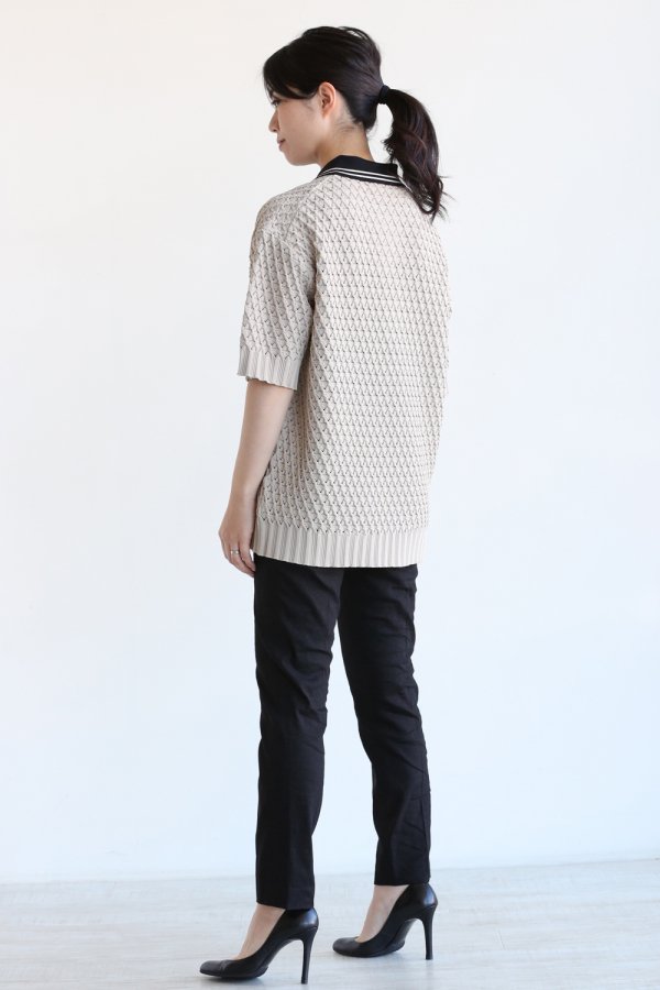 beautiful people(ビューティフルピープル) lace pattern knit big 