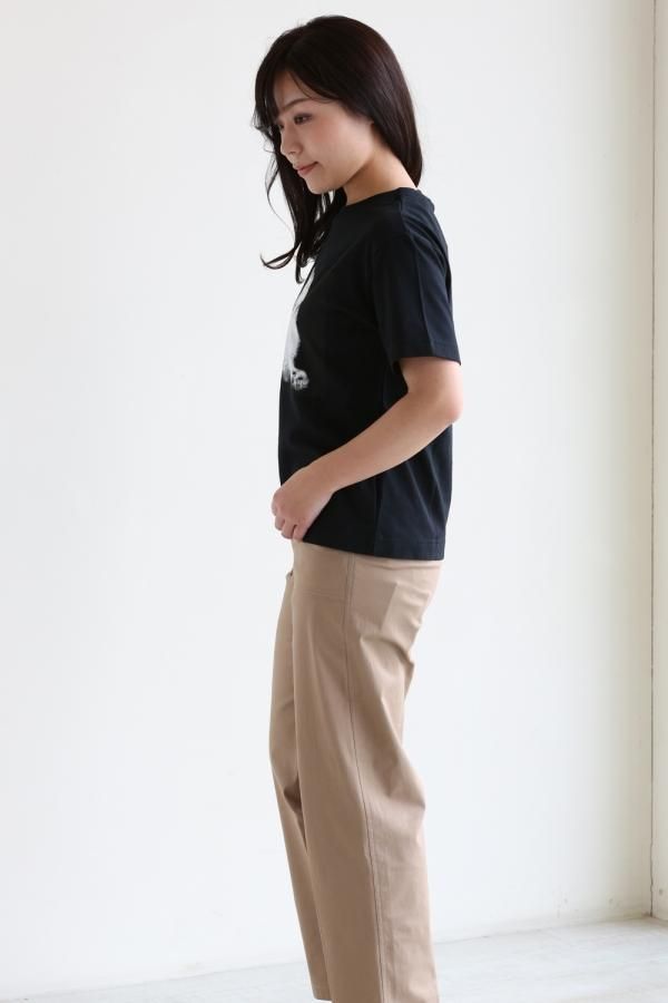 MUVEIL(ミュベール) ネコプリントTシャツ【MA81UTS004】black