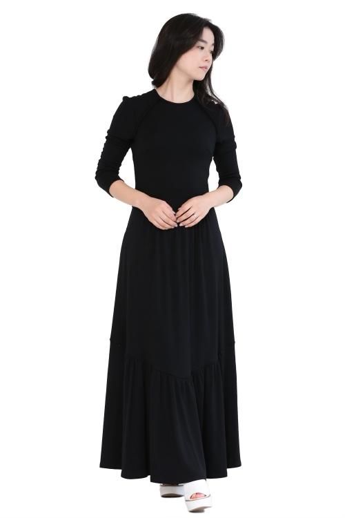 BORDERS at BALCONY  JERSEY MAXI DRESS