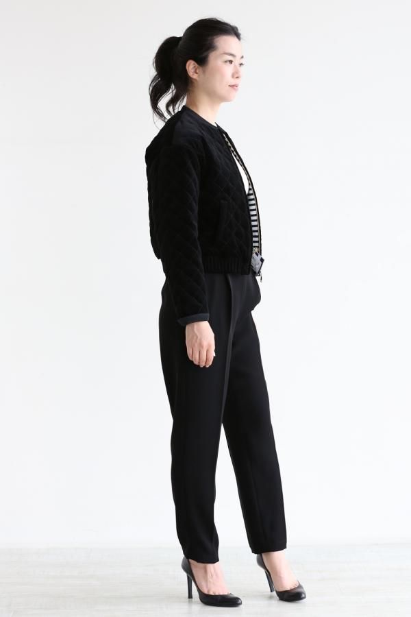 BORDERS at BALCONY(ボーダーズアットバルコニー) VELVET SHORT 金庫通販 Borders サイドポケットショートパンツ balcony at ショートパンツ