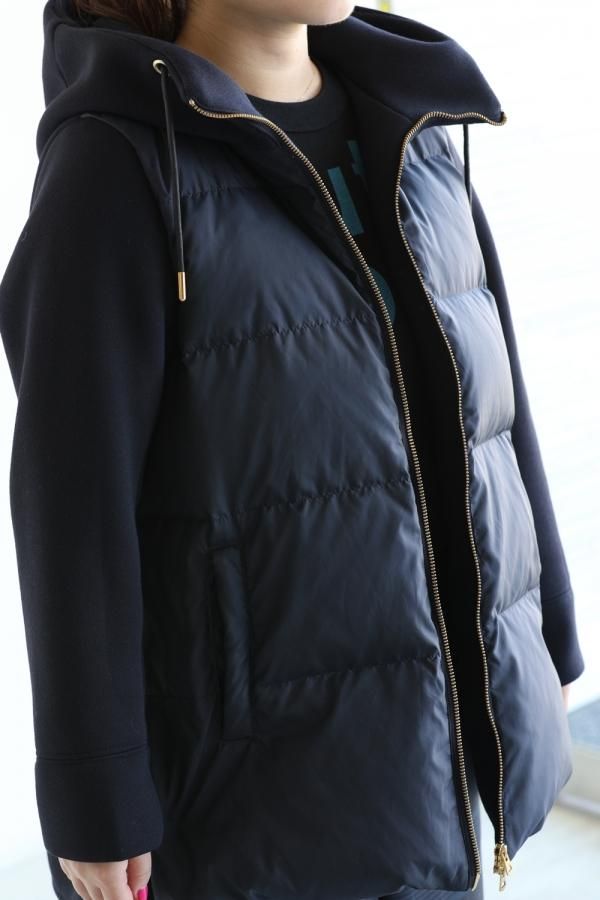 売れ筋がひクリスマスプレゼント！ araara(アラアラ) Aラインダウンパーカー YAMAROKU - navy ジャケット・アウター