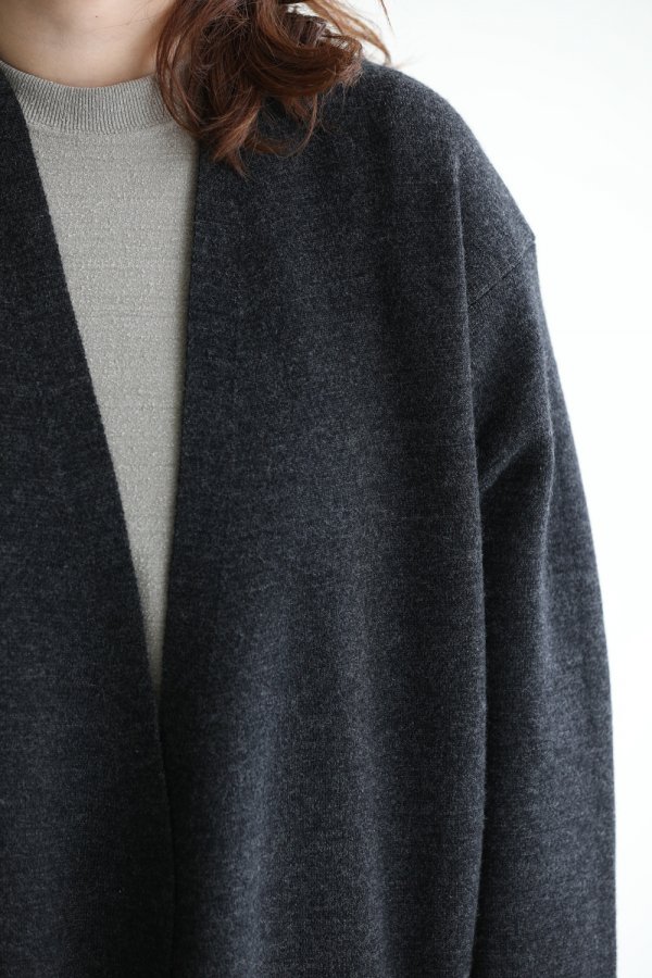 unfil(アンフィル) tasmanian wool milanoribbed-knit jacket ...