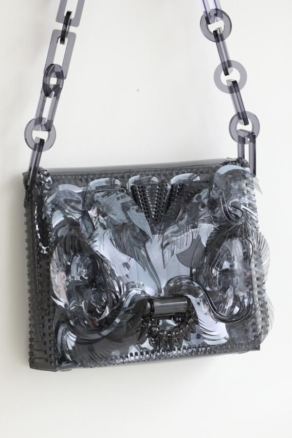 Vinyl Chloride Long Chain Bag BLACK - YAMAROKU（ヤマロク ...