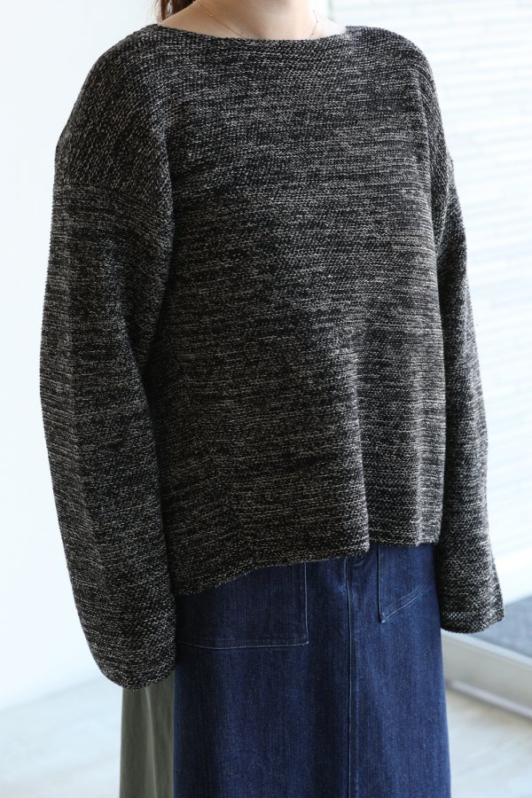 unfil(アンフィル) french linen honeycomb-knit sweater - YAMAROKU（ヤマロク） オンラインストア