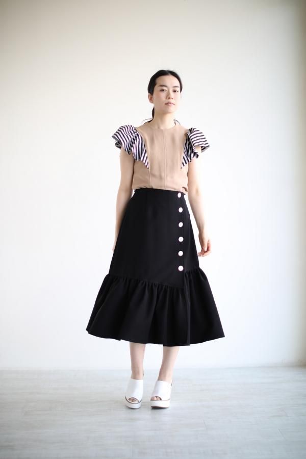 BORDERS at BALCONY(ボーダーズアットバルコニー) TWILL LADY SKIRT 