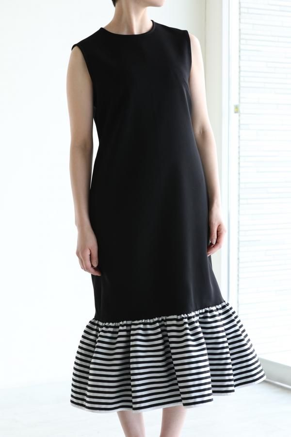 BORDERS at BALCONY(ボーダーズアットバルコニー) I-LINE DRESS