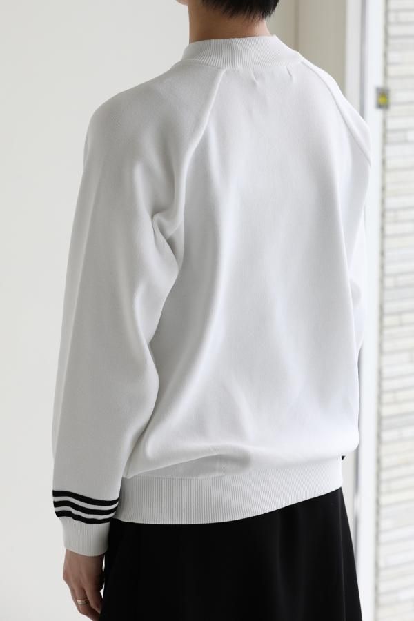 BORDERSatBALCONY】BORDER SWEATSHIRT 白 トップス
