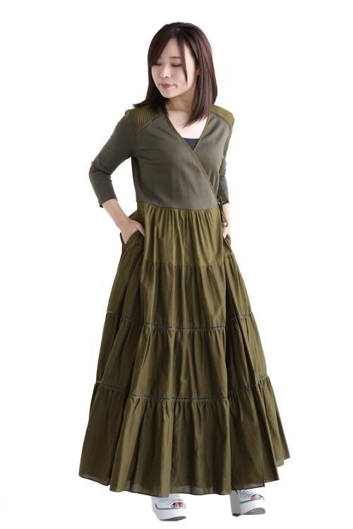 12,000円BORDERS at BALCONY BALLERINA MAXI DRESS