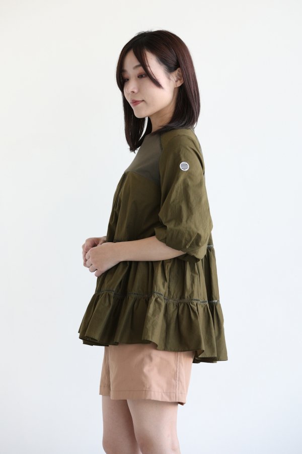 BORDERS at BALCONY(ボーダーズアットバルコニー) BALLERINA TOP KHAKI