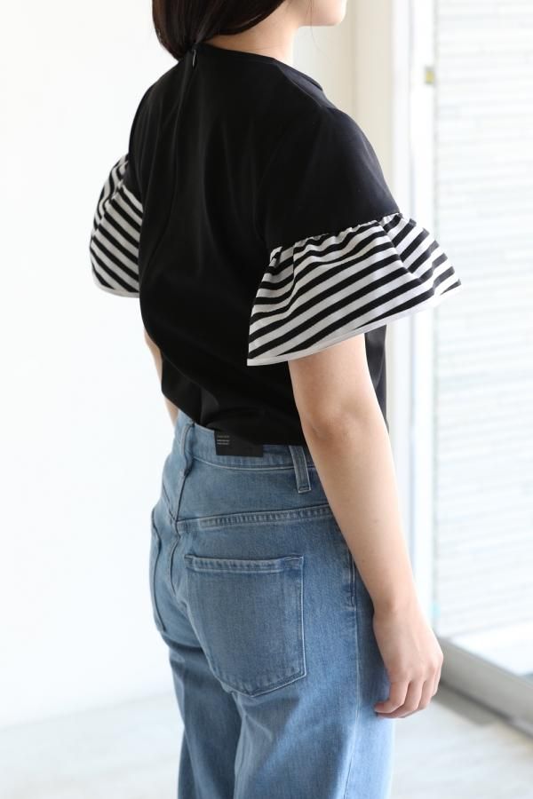 ボーダーズアットバルコニーBORDER TUCK SLEEVETOP36 ボーダーズアットバルコニーBORDER TUCK SLEEVETOP36 - メルカリ