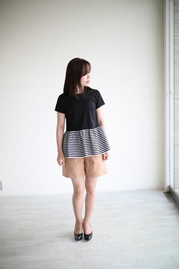 BORDERS at BALCONY(ボーダーズアットバルコニー) PEPLUM 