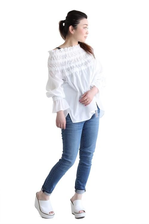 araara(アラアラ) ギャザーブラウス - YAMAROKU（ヤマロク