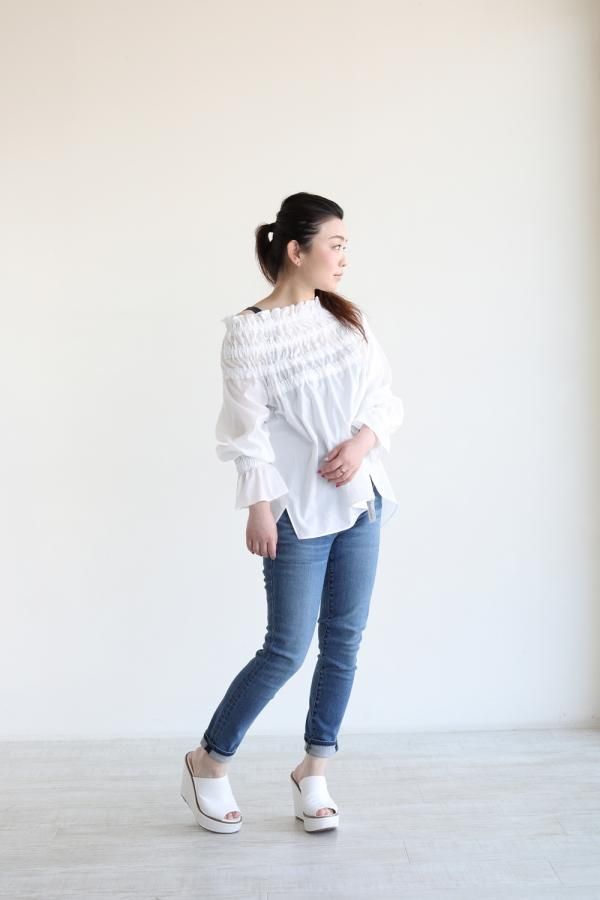 araara(アラアラ) ギャザーブラウス - YAMAROKU（ヤマロク