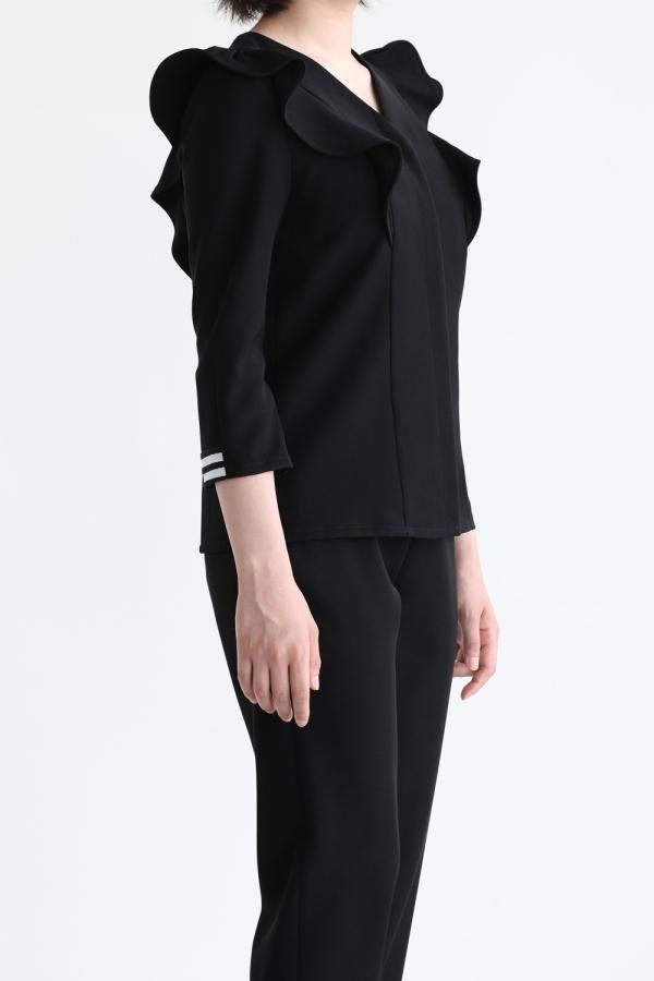 BORDERS at BALCONY(ボーダーズアットバルコニー) BOWTIE BLOUSE