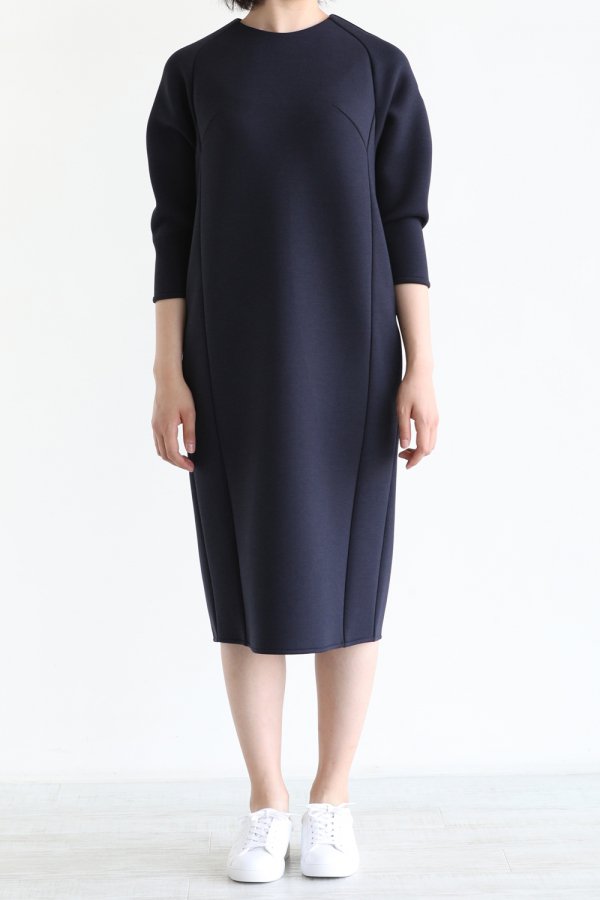 BORDERS at BALCONY(ボーダーズアットバルコニー) COCOON DRESS NAVY