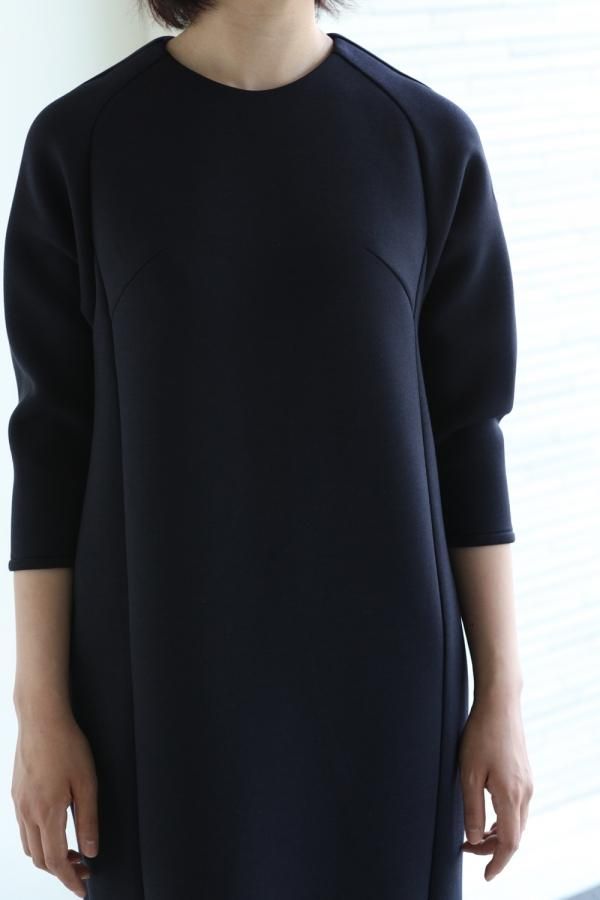 BORDERS at BALCONY(ボーダーズアットバルコニー) COCOON DRESS NAVY