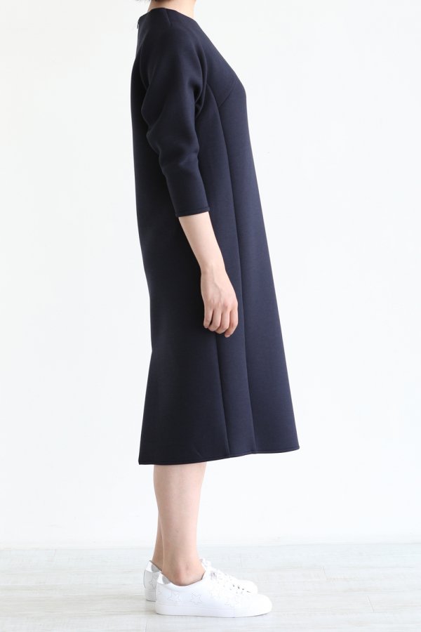 BORDERS at BALCONY(ボーダーズアットバルコニー) COCOON DRESS NAVY