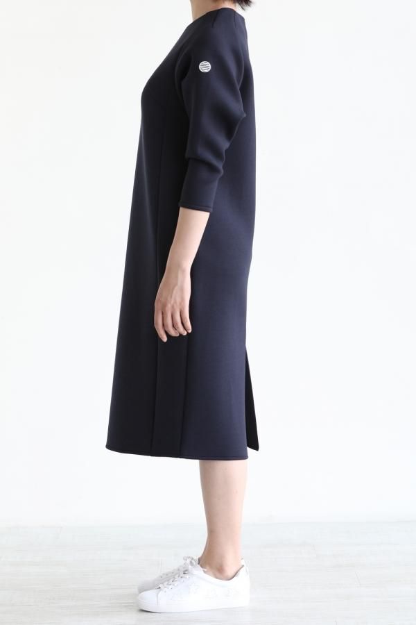 BORDERS at BALCONY(ボーダーズアットバルコニー) COCOON DRESS NAVY