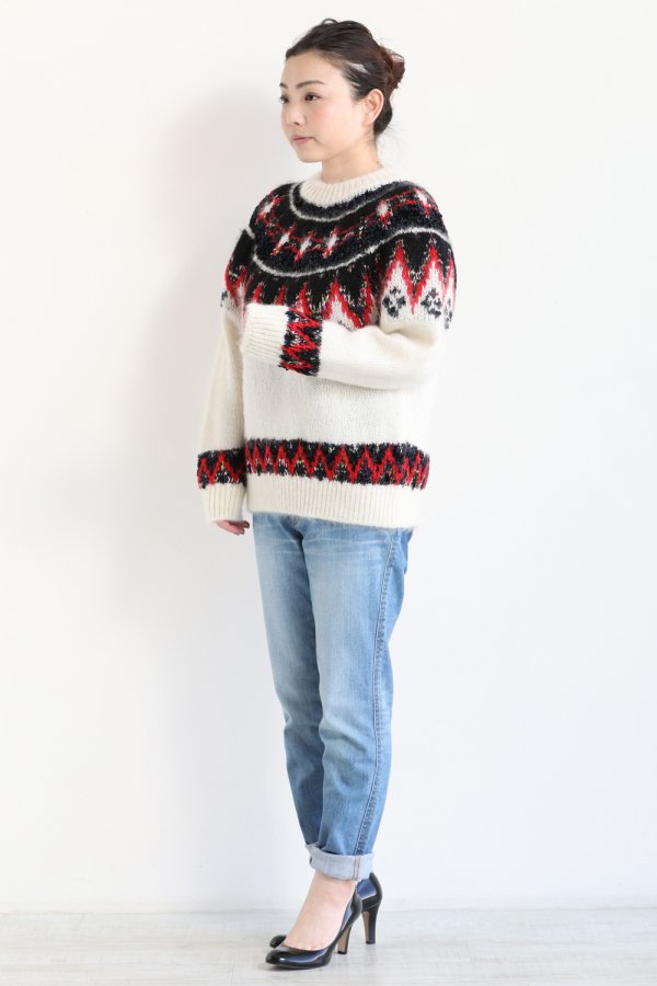 COOHEM(コーヘン) MOHAIR NORDIC SWEATER - YAMAROKU（ヤマロク