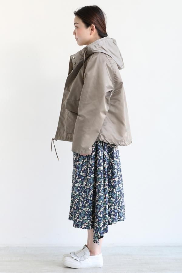 MACPHEE(マカフィ) NYLON TWILL ショートパーカー ベージュ