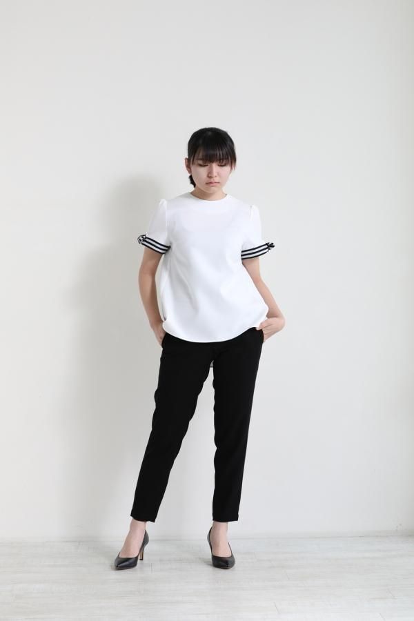 BORDERS at BLACONY(ボーダーズアットバルコニー) RIBBON BLOUSE