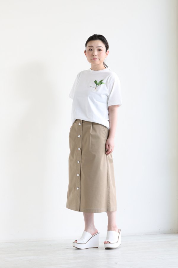 MUVEIL(ミュベール) スズラン刺繍Tシャツ - YAMAROKU（ヤマロク 