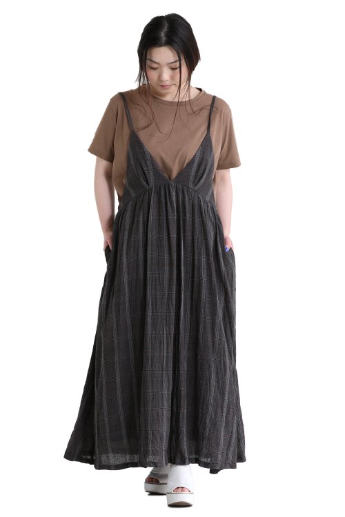 unfil(アンフィル) cotton & linen-georgetto camisole dress ...