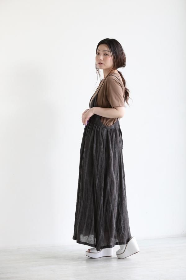 unfil(アンフィル) cotton & linen-georgetto camisole dress 