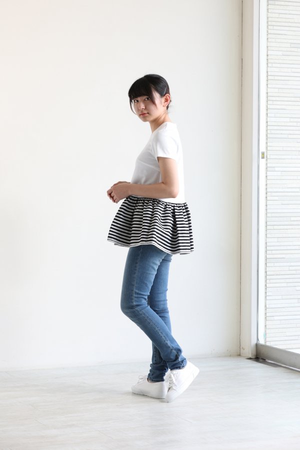 BORDERS at BALCONY(ボーダーズアットバルコニー) PEPLUM 