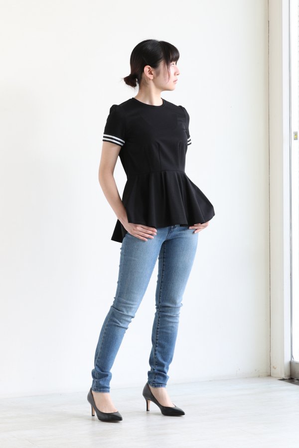 BORDERS at BALCONY(ボーダーズアットバルコニー) CORSET TEE BLACK