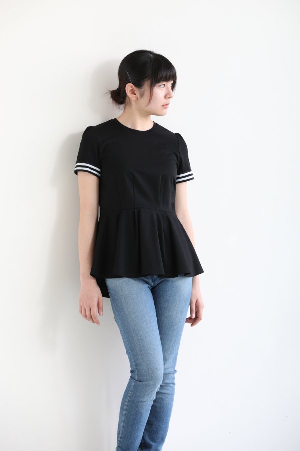 BORDERS at BALCONY(ボーダーズアットバルコニー) CORSET TEE BLACK 