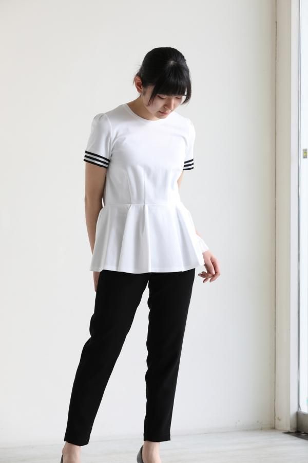 BORDERS at BALCONY(ボーダーズアットバルコニー) CORSET TEE WHITE ...